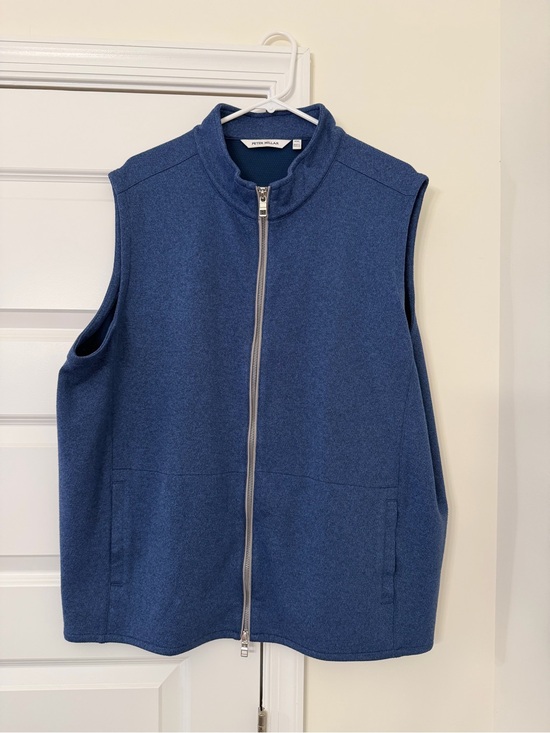 Peter Millar Other - Peter Millar Men's Blue Full-Zip Fleece Vest